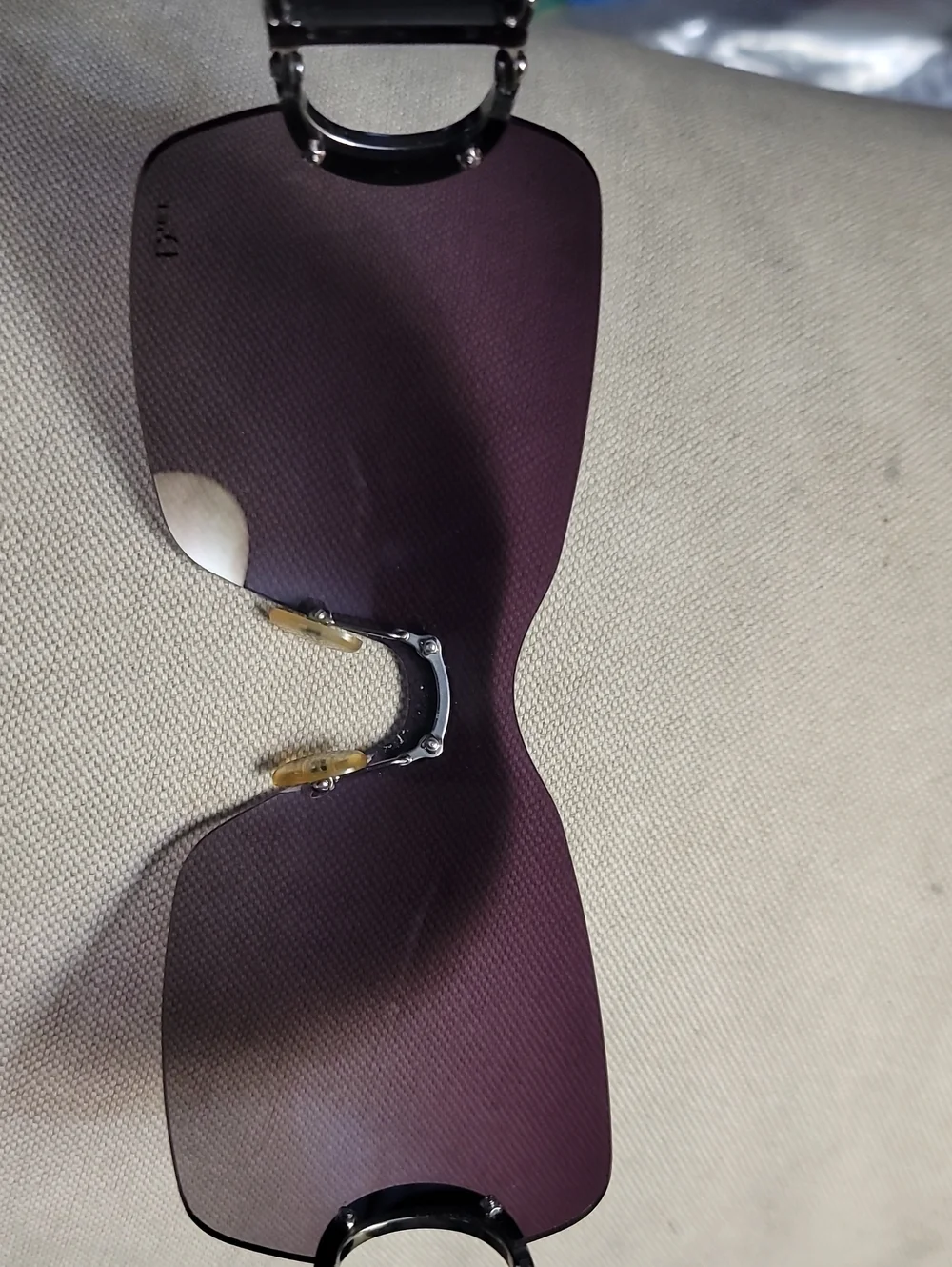 Christian Dior Diorly 1 Shield Sunglasses Y2K Galliano Era, Purple